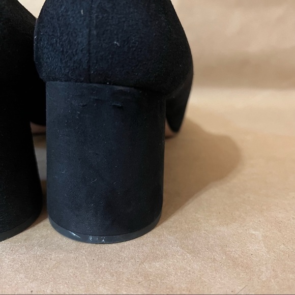 Prada | Suede 65mm Round Block Heel Pumps Square Toe Classic Size 7.5 (EU 37.5) - Picture 11 of 15